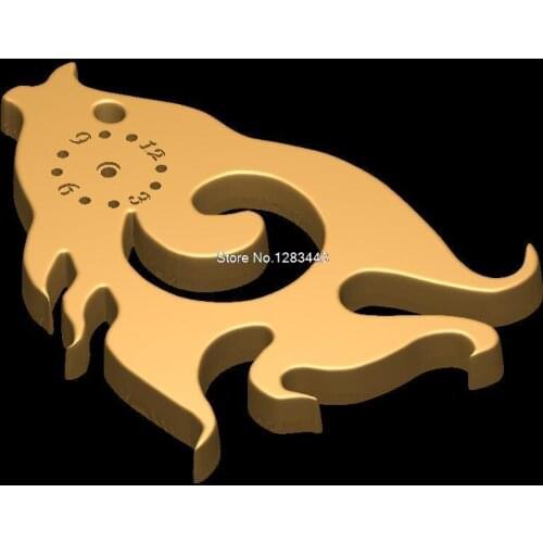 3D model relief figure STL format 3d model relief for cnc in STL file format Clock_25