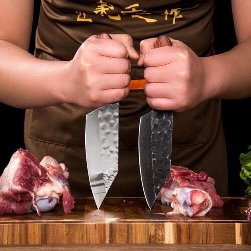 5 Inch Forged Boning Knife Butcher Knife Segmentation Knife Sharp Kitchen Chopper Knife Suitable for Meat Cutting