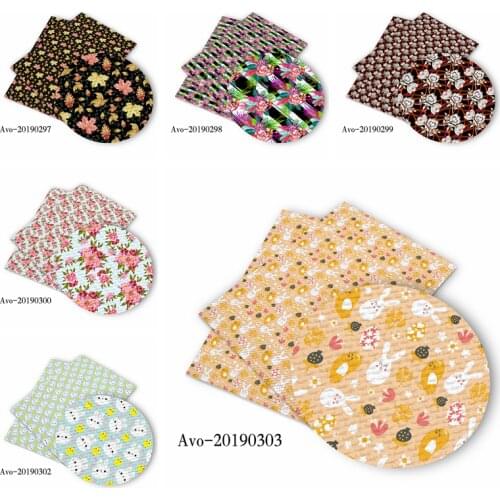50*150cm Hot Sell Flower Cartoon Pattern Printed Leather Polyster Cotton Liverpool Bullet Fabric for DIY Handmade By Yards