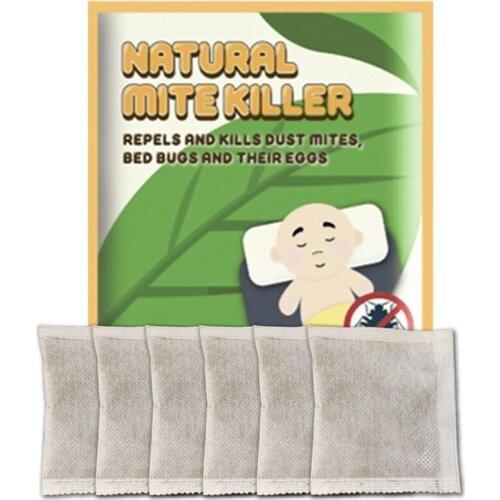 6 Pcs Natural Mite Killer Removal of Acarid By Home Use of Acarid Removal Pack Pregnant Women Baby Bed Bugs Cleaner