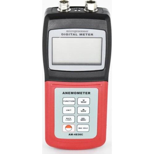 AM-4836C Separate type Anemometer Air velocity/flow sensor Digital 3 Cup Anemometer