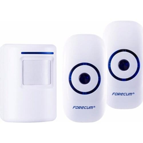 PIR Wireless Doorbell Digital Wireless Doorbell 1 transmitter+ 2 receivers with PIR Sensor Infrared Detector Induction doorbell