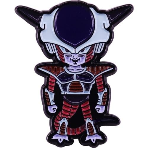 Anime DBZ Frieza Cartoon Copper Enamel Clothes Hat Bag Lapel Badge Brooch Pin Accessories Gift