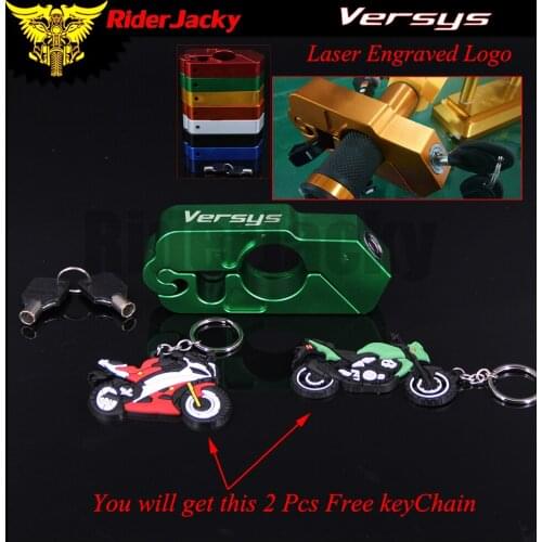 RiderJacky Motorcycle Handlebar Lock Anti-Theft Lock Safety Theft Protection Locks For kawasaki VERSYS 1000 (650cc) 300X Versys