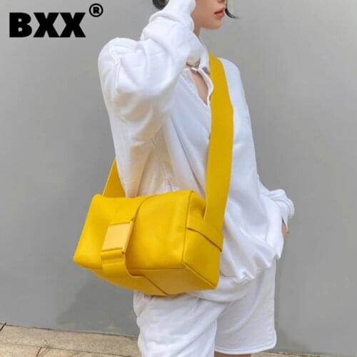 [BXX]Woman New Large Capacity Canvas Yoga Travel Nylon Bag Personality All-match Crossbody Shoulder Bag Fashion Tide 2021 GF0436