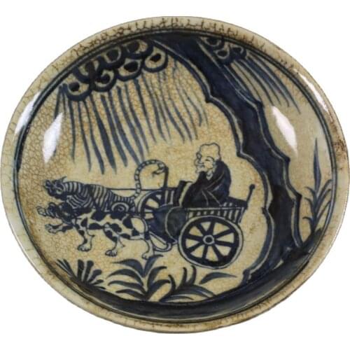 Dezhen archaize porcelain daming xuande gugu down the disc collection display