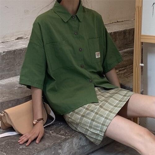 Женские рубашки с коротким рукавом Dulin Village China At AliExpress