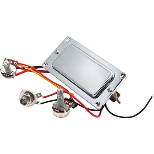 Electric Guitar Prewired Double Coil Humbucker Guitar Pickup Harness Kit with 500K Potentiometer Volume Tone Pots