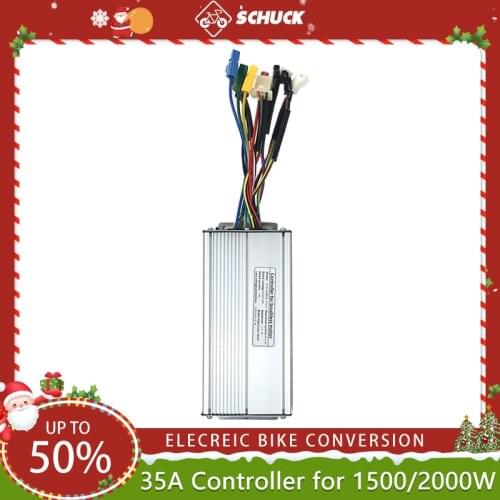 Electric Bicycle KunTeng-35A Controller 12Mosfets For 36V/48V 1500W Motor KT Brand SM Plug Without Light EBike Easy Install 2021