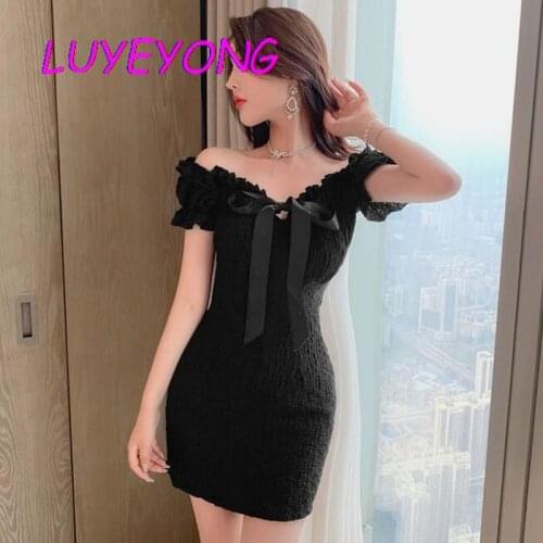 Летние платья с открытыми плечами LUYEYONG China At AliExpress