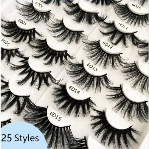 Makeup Eyelashes 3D Faux Mink Lashes Fluffy Soft Wispy Volume Natural long Cross False Eyelashes Eye Lashes Reusable Eyelash