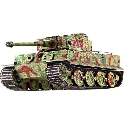 Piececool 3D Metal Puzzle TIGER I tank Model kits DIY Laser Cut Assemble Jigsaw Toy GIFT For Children