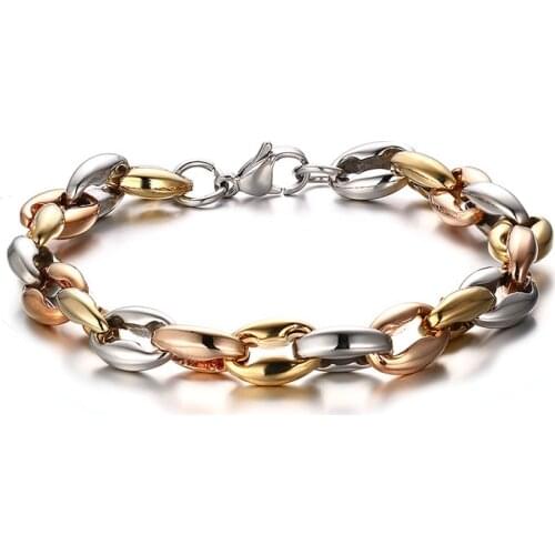 Fashion Accessory 3 Colors Mixed Classic Titanium Steel Fashion Bracelets