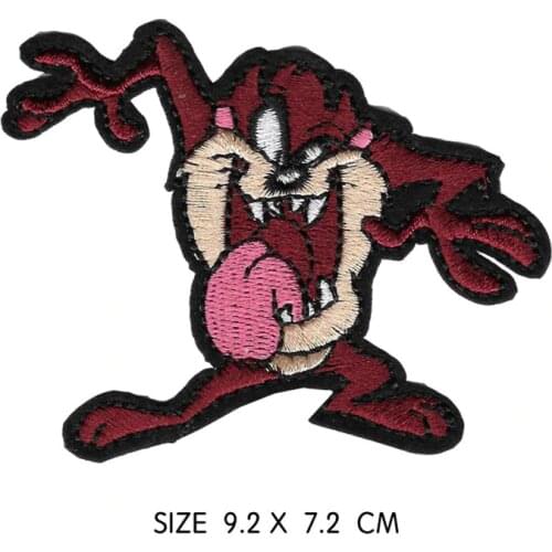 Cartoon Sticker Mr. Bean Bear iron on patches embroidery Squirrel Cat eyes Small Patch For Clothing Accessories badge