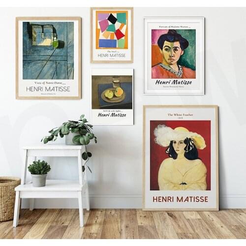 Henri Matisse Retro Posters And Prints Abstract Canvas Painting The Snail Wall Art Pictures For Living Room Unique Home Decor