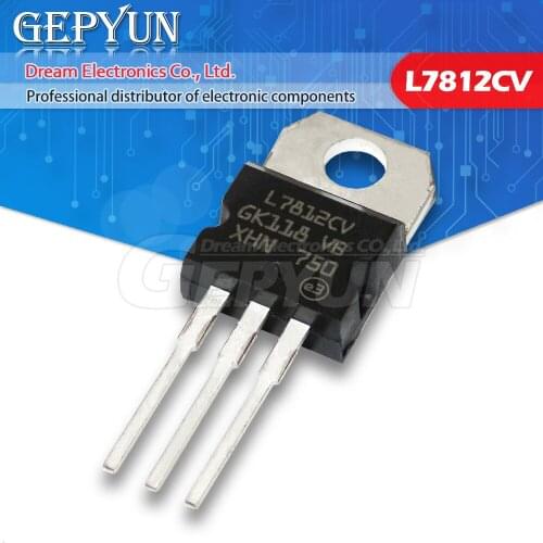 10PCS L7812CV TO220 L7812 TO-220 7812CV new and original IC