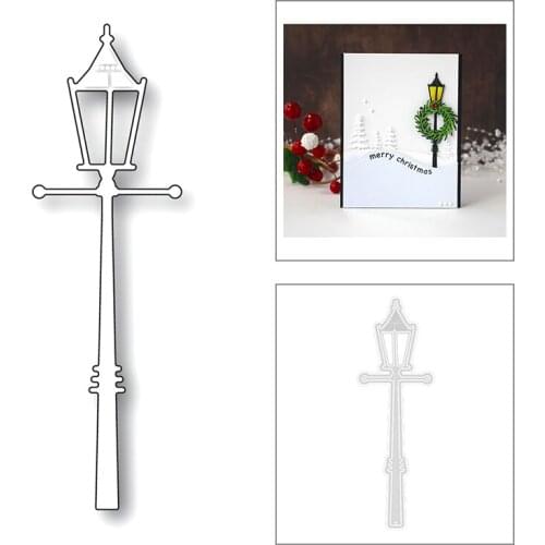 2020 New Street Lamp Metal Cutting Dies For DIY Cut Paper Craft Making Decoration Background Greeting Card Scrapbooking No Stamp