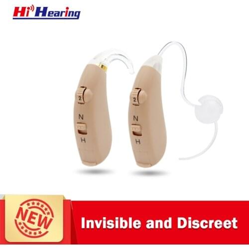 2021 New Classical Middle Power Open Fit Thin Tubing BTE Hearing Aid with NH Switch for Mild to Moderate Hearing Loss Dropship