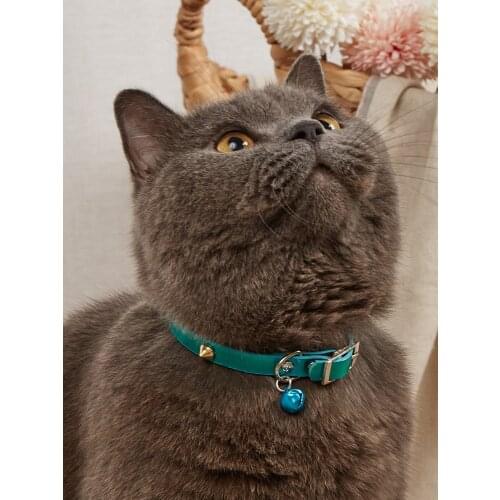 A set of 3 colors rhinestone cat collar adjustable pet collar cat collar separate with bell soft velvet collar adjustable safety