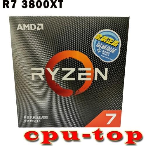 AMD Ryzen 7 3800XT R7 3800XT 3.9 GHz Eight-Core 16-Thread CPU Processor 100-000000279 Socket AM4 New box/ no fan