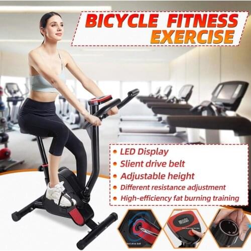 Free-shipping Indoor Cycling Bike Trainer Spinning Bike LED Display Bicycle Fitness Exercise Equipment Body Building Fat Burning