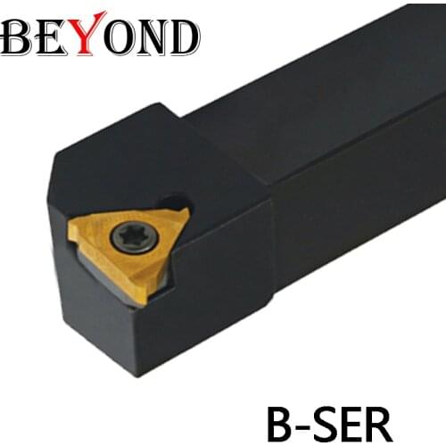 BEYOND B-SER Tool Holder Carbide Lathe Cutter B-SER1212H16 B-SER1616H16 B-SER2020K16 External Boring Bar CNC 12/16/20/25mm