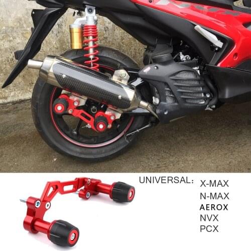 Yamaha NVX NMAX155 XMAX300 PCX AEROX Universal Motorcycle Adjustable Exhaust Pipe Fall Prevention
