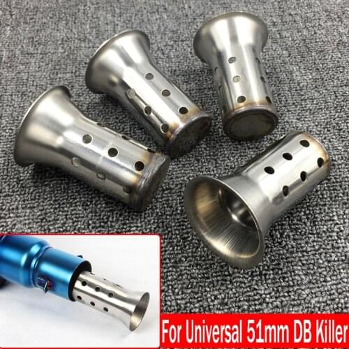51mm Motorbike Universal Front Catalyst DB Killer Removable Silencer for BMW for Kawasaki for Yamaha for Honda Exhaust Muffler