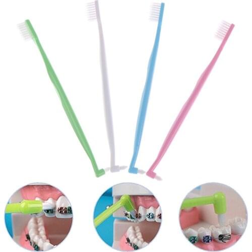 1Pcs Clean Adult Orthodontic Toothbrushes Dental Tooth Brush Oral Care