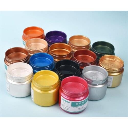 100ml UV Epoxy Resin Pigment Gold Silver Pearl Acrylic Paints Waterproof Metallic Acrylic Pigment For DIY Epoxy Resin Crafts