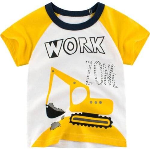 2020 Childrens T-shirt for Boys T Shirt Car Cotton Tops Child T-shirts for Girls Kids Boy Tshirt Birthday T-shirt