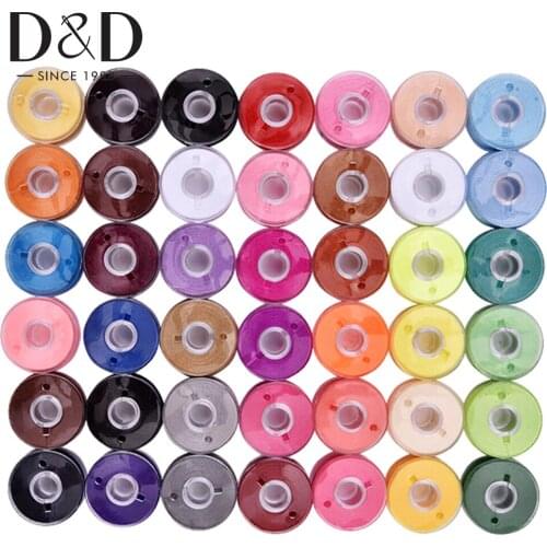 25pcs Assorted Colors Bobbins Thread for Sewing Machine Spool Bobbin Embroidery Thread Sewing Thread DIY Craft Sewing Supplies
