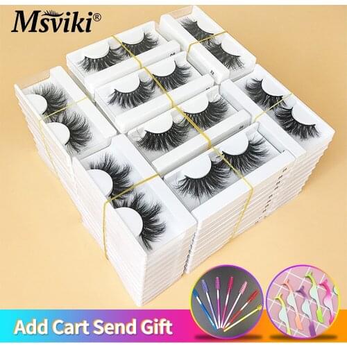 5D Mink Eyelashes Wholesale Natural Long 25MM Mink Lashes Packaging Boxes Makeup Beauty 3D 8D False Eyelashes Extension In Bulk