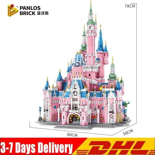 IN STOCK 9963pcs Pink girls Princess Castle City Building Blocks Wedding Hall Dream Castle Bricks Creator Expert Toys Kids Gifts