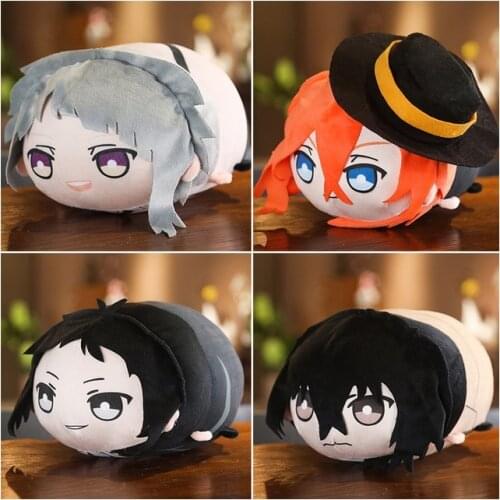 Anime Bungo Stray Dogs Plush Toy Throw Pillow Nakajima Atsushi dazai osamu Funny Soft Stuffed Dolls Nice Gifts