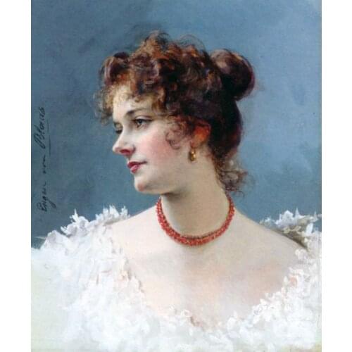 Free shipping classical beauty portrait court figure oil painting canvas prints on canvas home wall art decoration picture