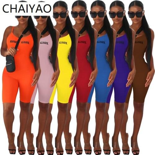 25M1142 Summer Romper Women Jumpsuit Short Women Bodysuit Clothing Sexy Baby Girl Pattern Backless Women Fashion Tracksuit Women