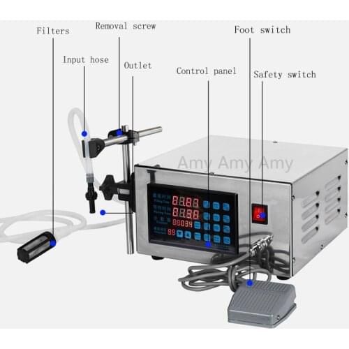Water oil perfume milk filling machine CNC liquid filling machine Mineral water electric filling machine 30W