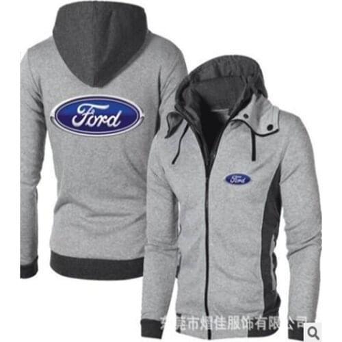 2021 New Mens Ford Logo Outdoor Sweatshirts Casual Male Jackets Fleece Warm Hoodies High Quality SportWear K