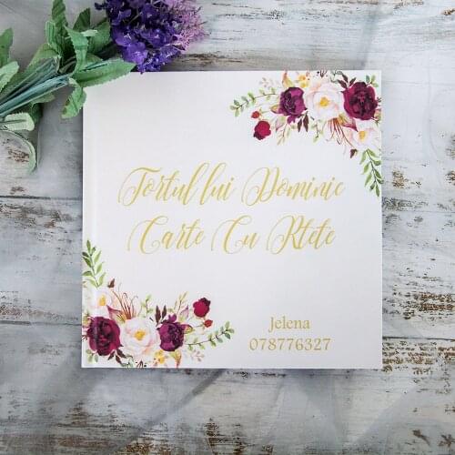 Personalized Gold Letter Wedding Guest Book Alternatives Wedding Guestbook Floral Wedding Book Guest, Gold Foil Guest Book