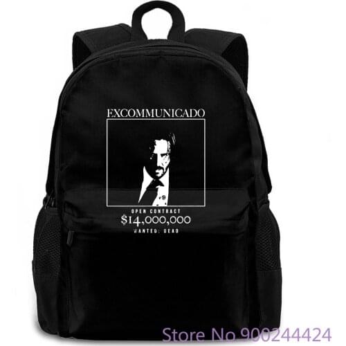John Wick Fan Christmas Middle Aged Newest women men backpack laptop travel school adult student