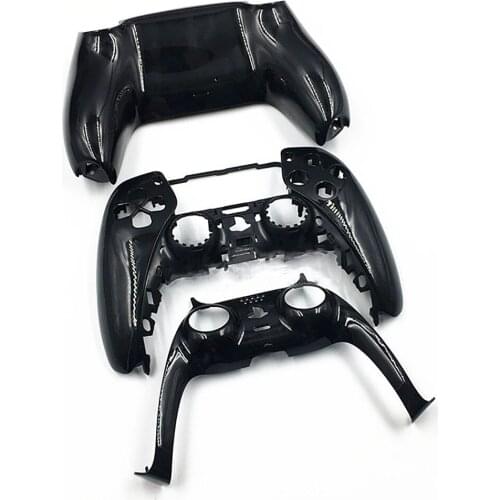 Replacement Case Electroplating Handle Shell Cover Color Bright Buttons Decorative Strip for PS5 Controller DIY Accessories