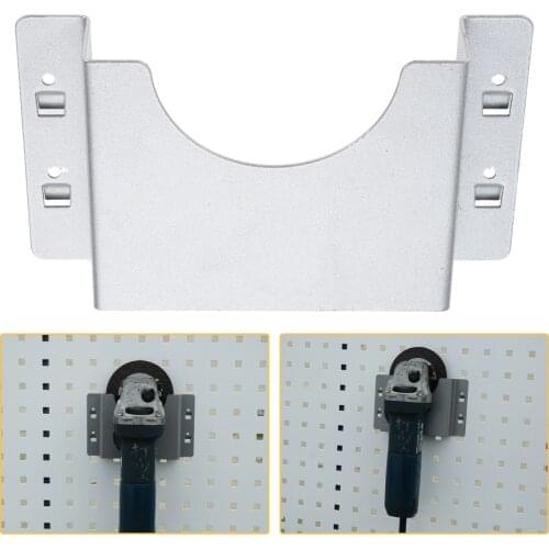 DRELD Steel Angle Grinder Frame Holder Tool Hanging Board Hole Plate Hook Storage Box Polisher Cutting Machine Storage Hook