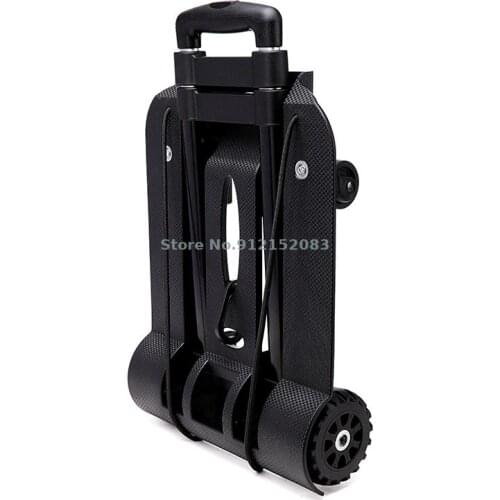 Luggage Cart Shopping Cart Folding Portable Elderly Grocery Shopping Cart Small Pull Cart Household Four-wheeled Universal Wheel