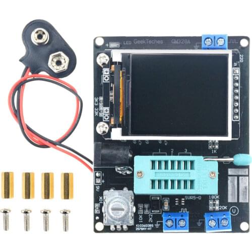 GM328A Transistor Tester Diode Capacitance ESR Voltage Frequency Meter PWM Square Wave Signal Generator Soldering DIY Kit