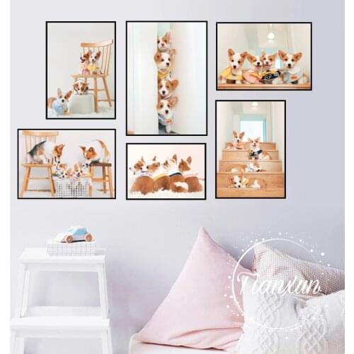 Animal Decoration Sheets Picture Wall Art Poster Childrens Canvases Room Paintings For Nursery Decorative Prints Wall Posters