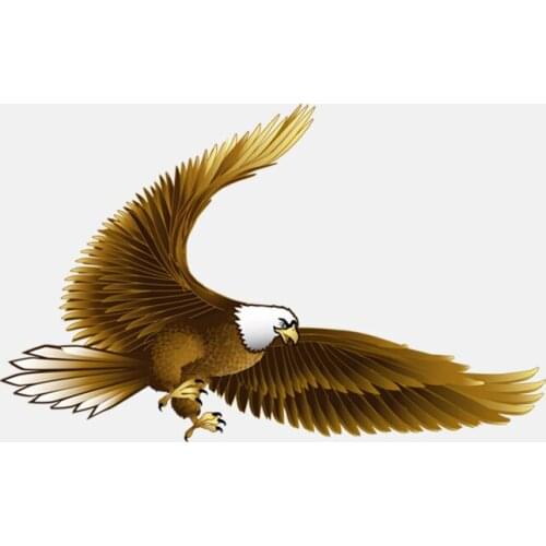 High Quality Raptor Golden Eagle PVC Car Sticker 14.3CM*8.8CM Car Accessories