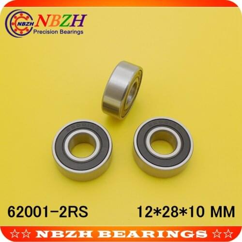 High quality deep groove ball bearing 62001 2RS 62001-2RS 12X28X10 12*28*10 mm