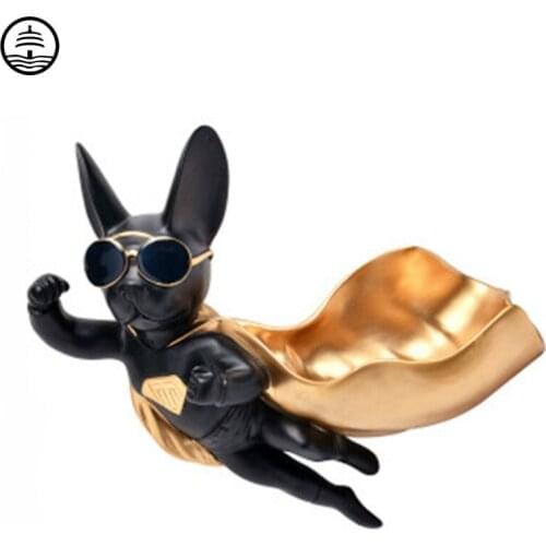 WU CHEN LONG NORDIC STYLE AUSPICIOUS DOG STORAGE LOCKER WALL HANGING CREATIVE ANIMAL KEY LOCKER HOME DECOR PENDANT STATUE A2713