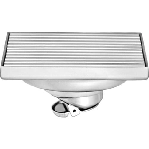 1pc 304 Stainless Steel Brushed 10cm*10cm Anti-Odor Floor Drain Bathroom Hardware Shower Drains